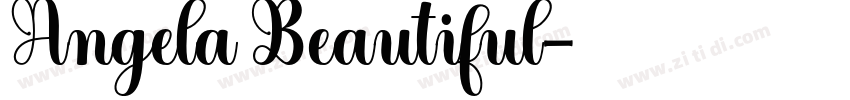 Angela Beautiful字体转换